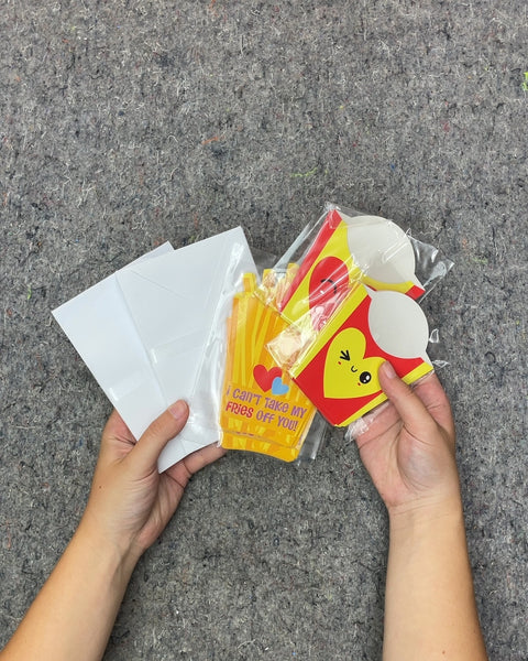 French Fries Valentine's Day Cards