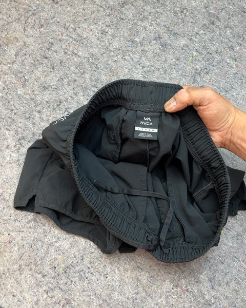 RVCA Black Athletic Shorts, Sz Medium