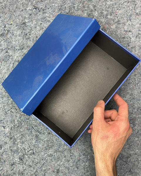 Blue Cardboad Storage Box Perfect For Your Pictures