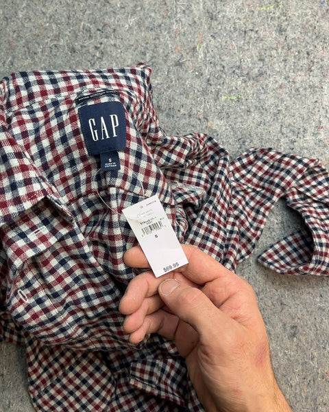 Brand New GAP Flannel Fitted Plaid Shirt, Size Women S