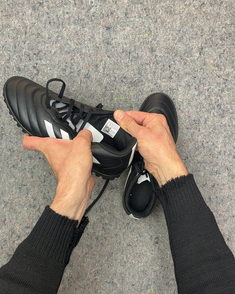 Adidas Black Soccer Cleats, Size US Men's 6.5 or EU 39 1/3