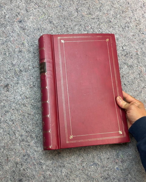 Red Photo Album with Gold Trim