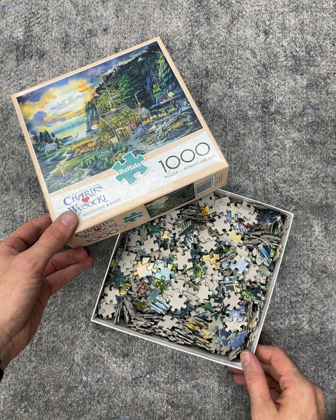 Buffalo Games Charles Wysocki Moonlight & Roses 1000-Piece Puzzle