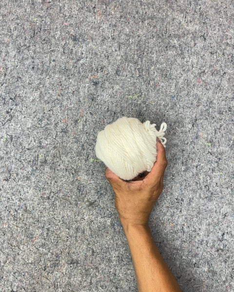 White Yarn Skein