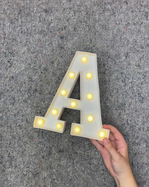 Light Up Marquee Letter A