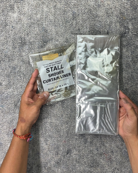 Stall Shower Curtain Liner, 54"W x 78"L