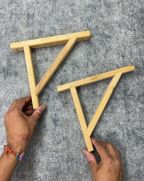 Wooden Shelf Brackets, 8x6"