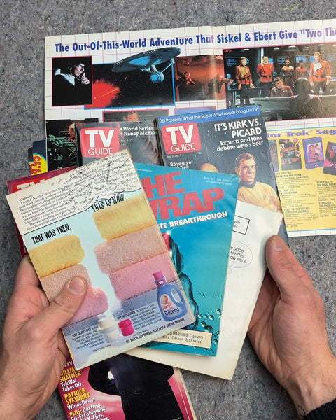 Vintage TV Guide Star Trek Magazine Lot