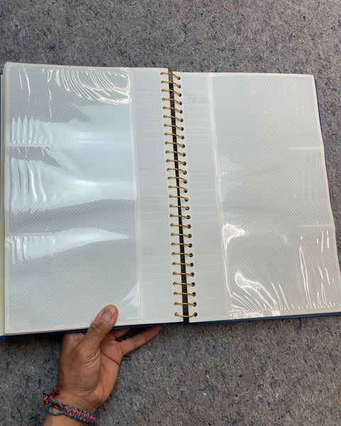 Blue Photo Album with Gold Accents
