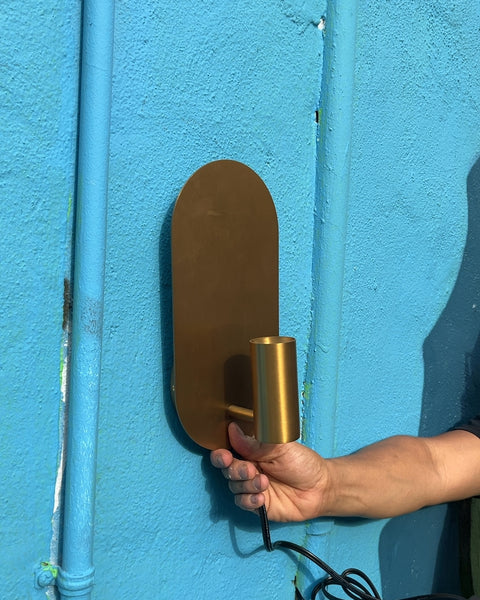 Another Brass Wall Sconce with Cord