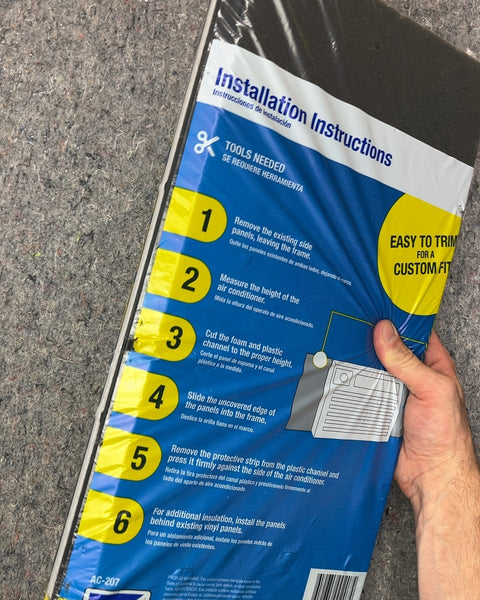 AC-Safe Air Conditioner Insulating Foam Panel Kit
