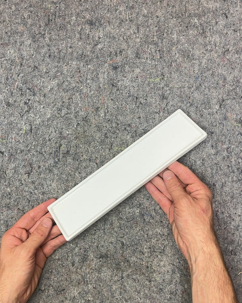 White Rectangular Ceramic Dish, 3x11"