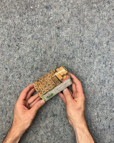 Wooden Alphabet and Number Stamps