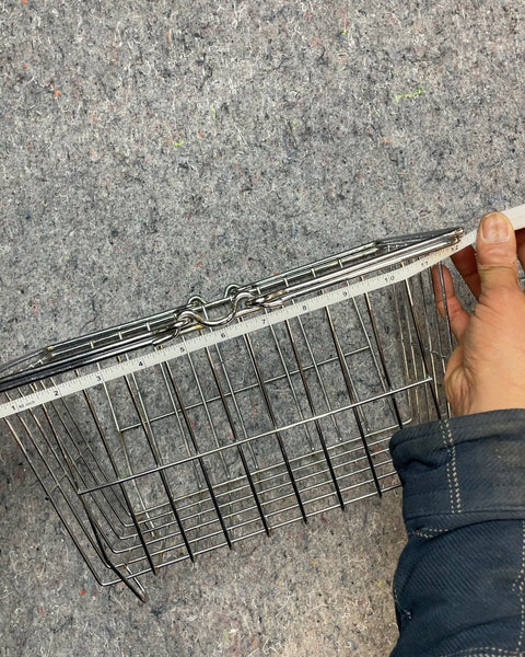 Metal Wire Basket with Handle, 12x9x6"