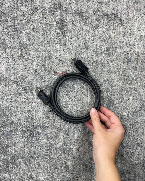 Black Display Port Cable