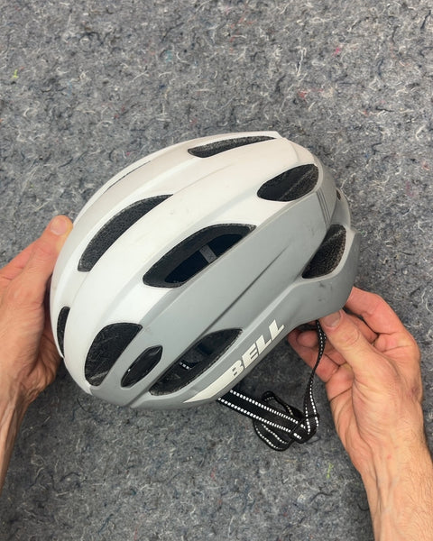 Bell White and Gray Bike Helmet, Size 53-60cm