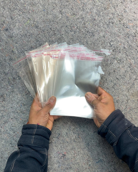 Clear Self-Sealing Plastic Bags