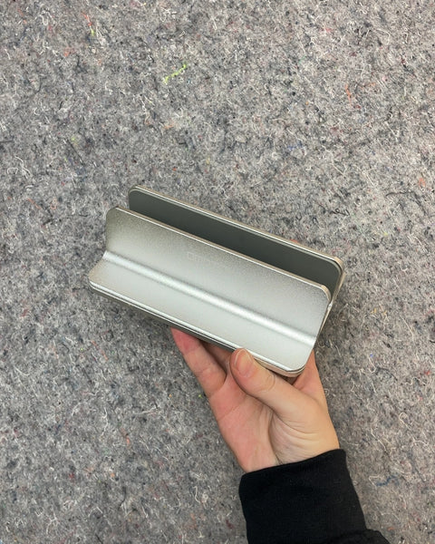 Silver Metal Vertical Laptop Stand