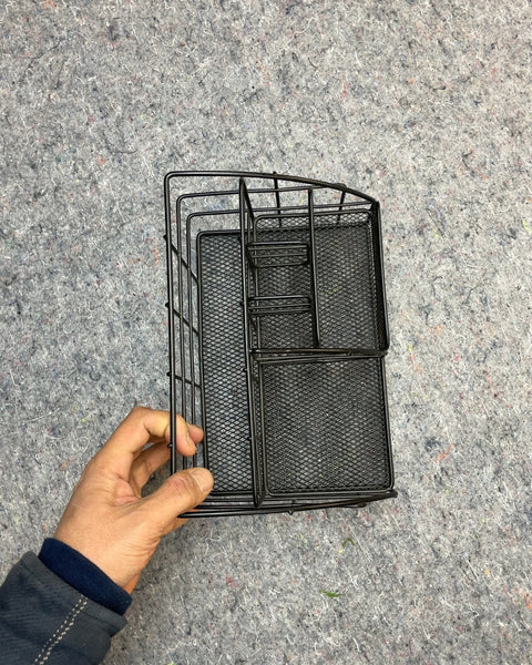 Black Wire Mesh Desk Organizer