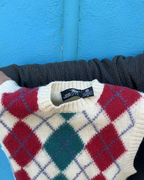 Silver Unicorn 100% Virgin Wool Sweater Vest, Size M