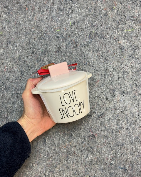 Rae Dunn x Peanuts Snoopy Love Letters Mini Casserole Dish
