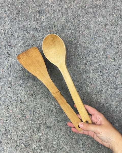 Wooden Spoon and Spatula Set