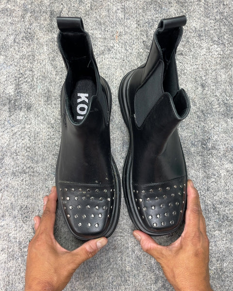 Koi Studded Platform Sh*tkicker Boots, Size 5