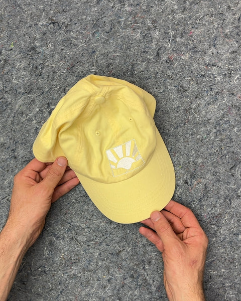 Yellow Baseball Cap with Embroidered Sun