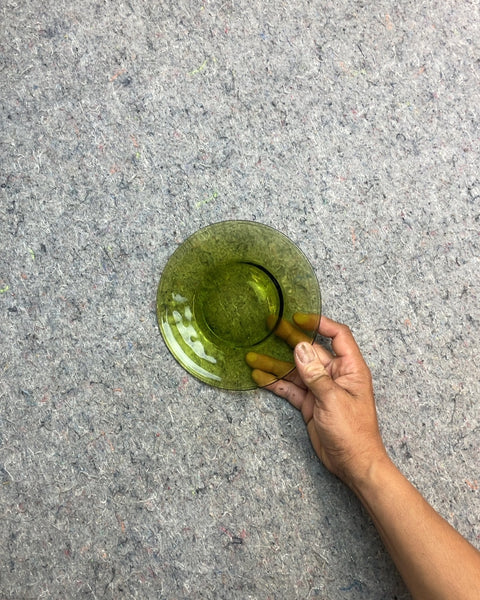 Lil' Avocado Green Glass Plate