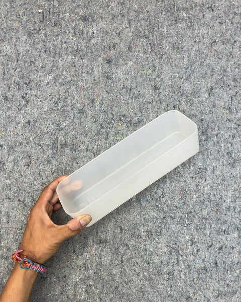 Clear Plastic Drawer Organizer Tray, 10x3.5"