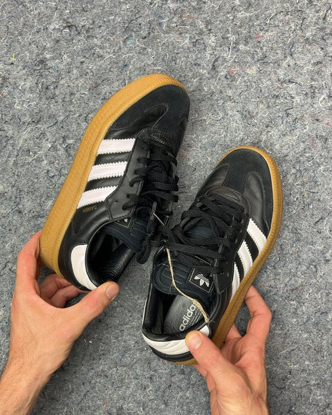 Adidas Samba Black and White Sneakers, Size US 6M or EU 38 2/3
