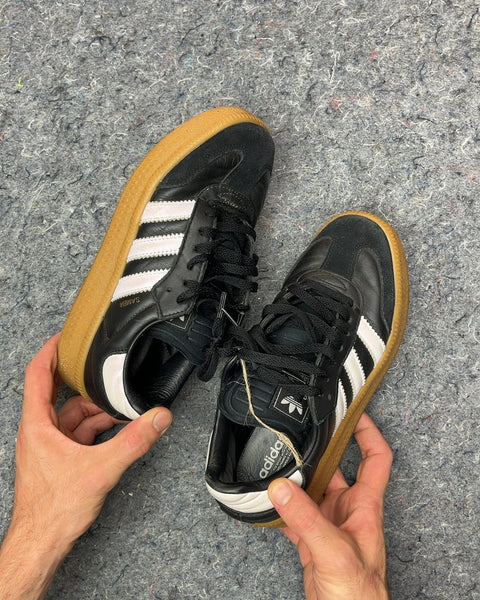 Adidas Samba Black and White Sneakers, Size US 6M or EU 38 2/3