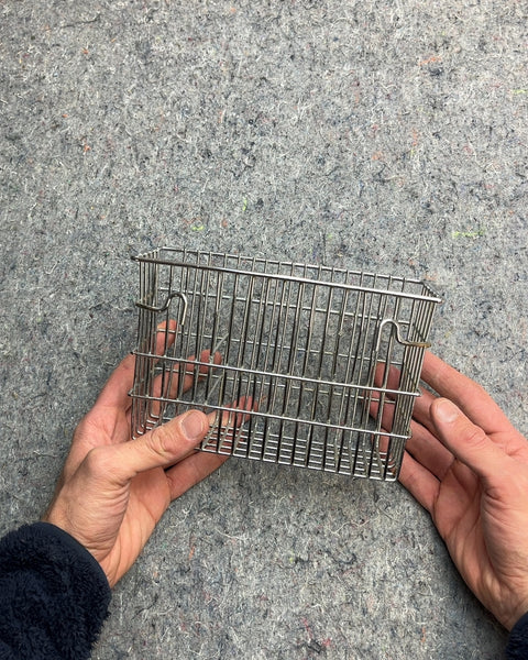 Metal Wire Basket With Two Lil' Hooks To Hang It