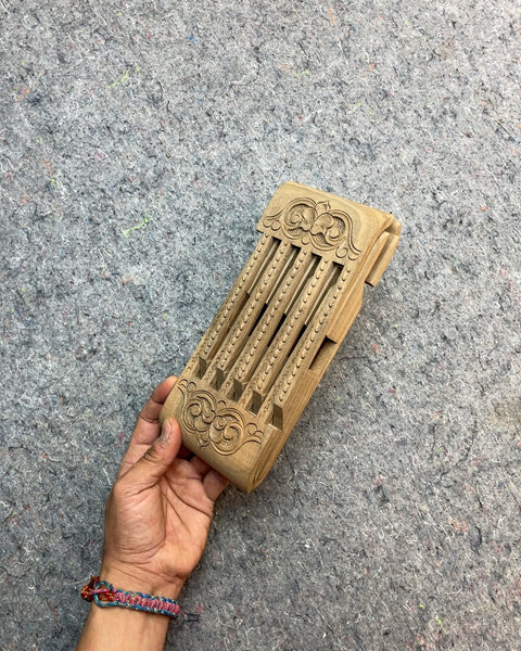 Carved Wooden Book Stand