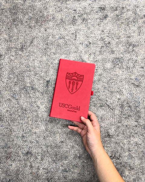 USC Gould School of Law Red Lined Notebook