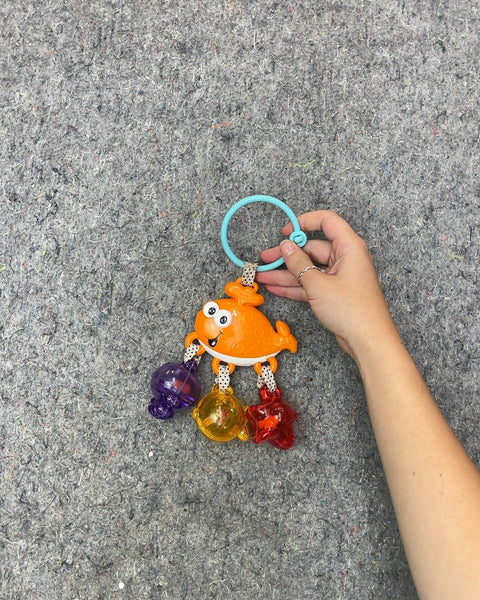 Orange Fish Baby Rattle Toy