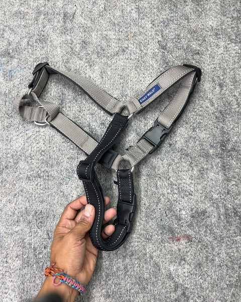 Easy Walk Gray and Black Pet Harness