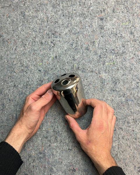 Silver Toothbrush Holder