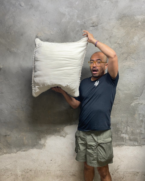 Bigass Textured Knit Throw Pillow