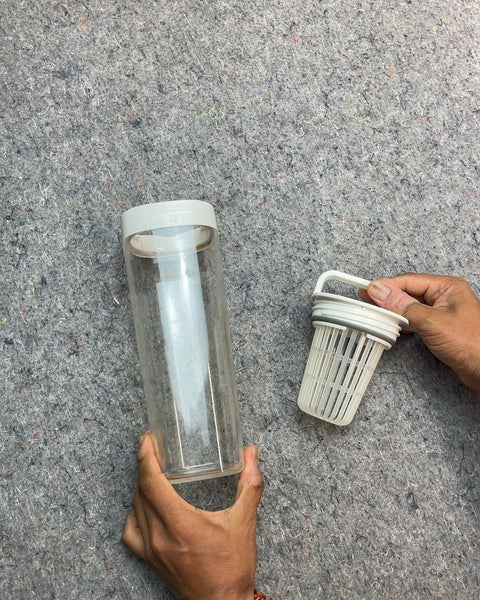 MUJI Acrylic Cold Water Bottle With Strainer