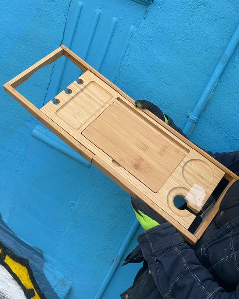 Bamboo Bathtub Tray Caddy