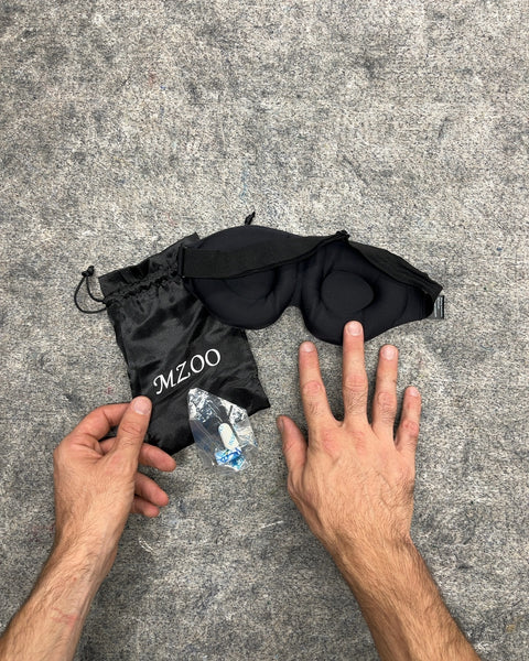 MZOO Sleep Eye Mask with Pouch and Earplugs