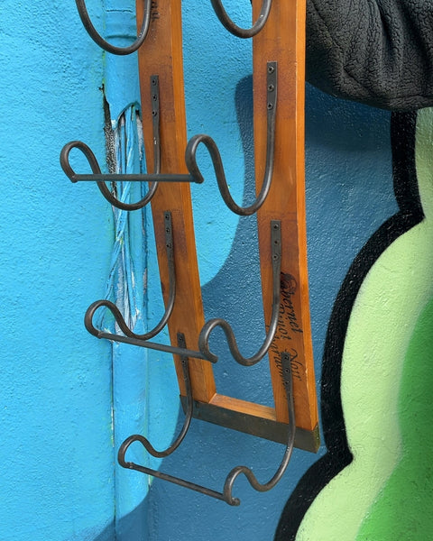 Unique Arched Wall Mounted Wine Rack, 28”