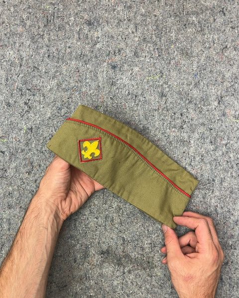 Boy Scouts of America Olive Green Garrison Cap, Size Medium Or 6 3/4"