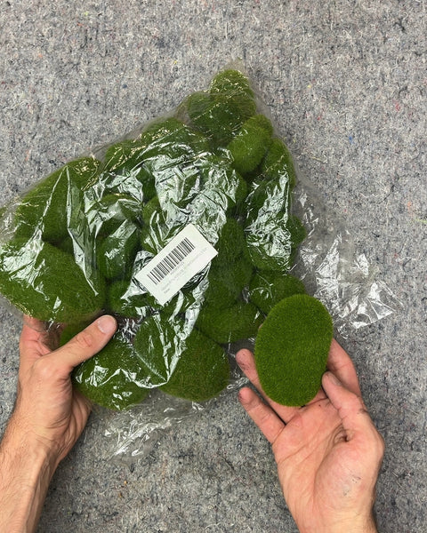 Artificial Moss Rocks for Decor