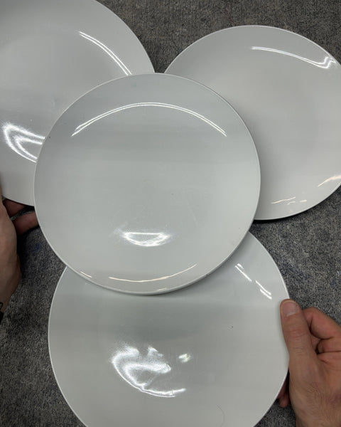 Gibson White Dinner Plates, Set of 4