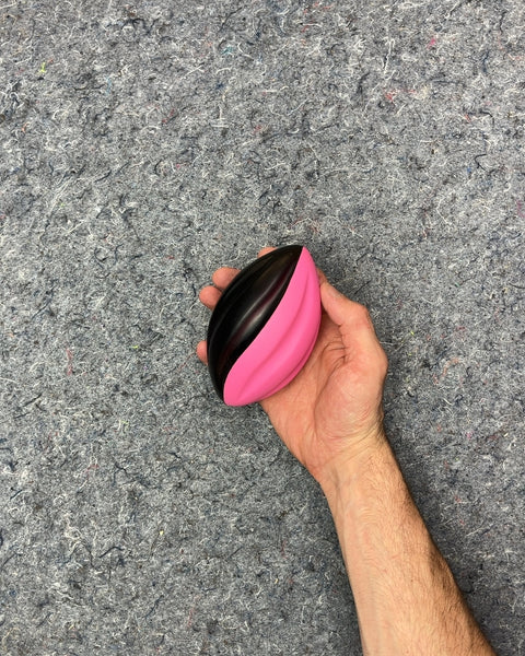 Small Soft Two-tone Pink And Black Foam Football