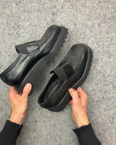 Andrea Paccini Black Loafers, Size 42.5
