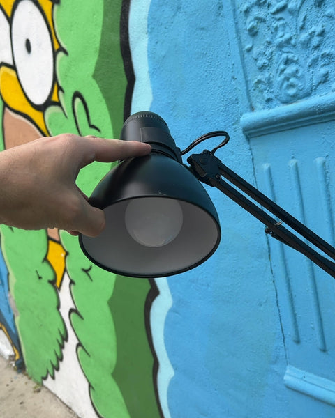 Black Desk Lamp with Adjustable Arm
