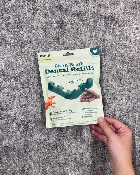 Woof Bite n' Brush Dental Refills, Chicken Recipe